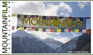 Mountainfilm in Telluride's banner flies high over Main Street